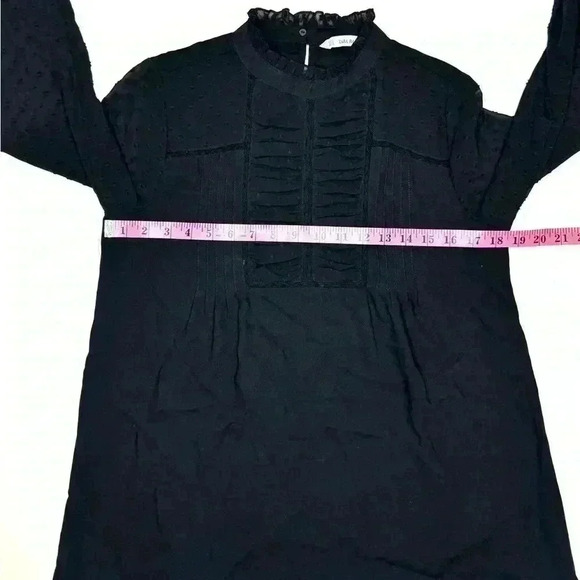 Zara Women’s Black Long Sleeve Dress High Neck Size- Small - Picture 6 of 10
